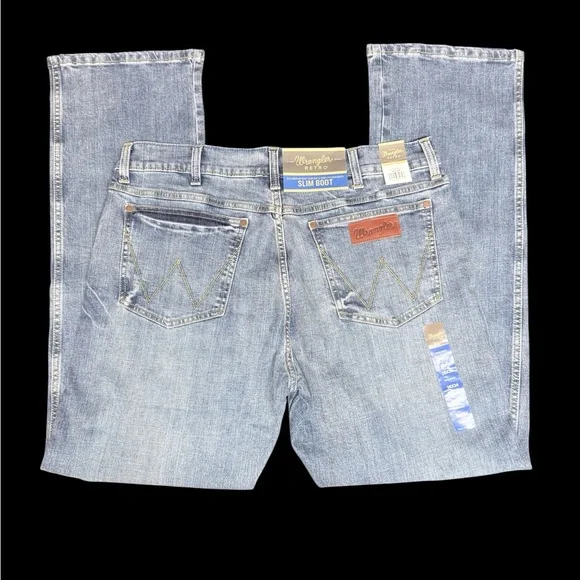 NWT Wrangler Retro Men's 36x34 Slim Bootcut Jeans - Picture 3 of 11